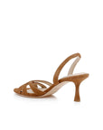 Colwill Slingback Sand Suede Sandals - Heeled Sandals L'Agence Shoes 