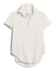 Charlotte Perfect Polo Vintage White Tops - Tees Frank & Eileen 