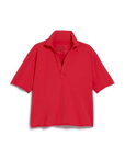 Patty Popover Short Sleeve Henley Double Decker Red Tops - Tees Frank & Eileen 