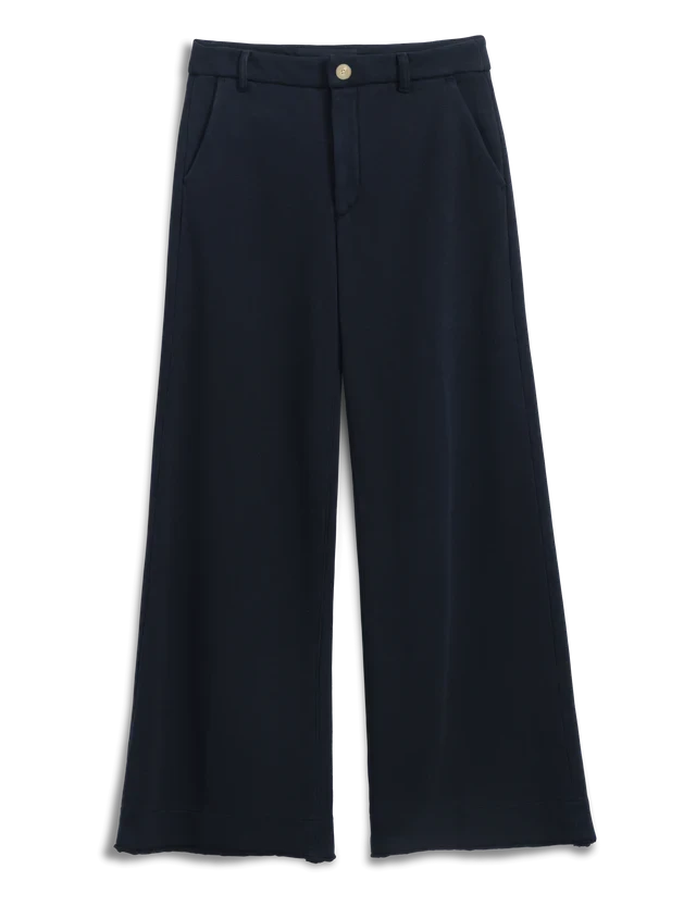 Riley Wide Leg Trouser Sweatpant British Royal Navy Pants - Trousers Frank & Eileen 