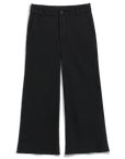 Riley Cropped Trouser Sweatpant Black Pants - Sweatpants Frank & Eileen 