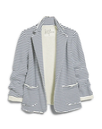 Dublin Sweatshirt Fleece Blazer Navy French Stripe Jackets - Blazers Frank & Eileen 