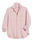 Eileen Triple Fleece Relaxed Button Up Shirt Antique Pink Tops - Button Down Frank & Eileen 
