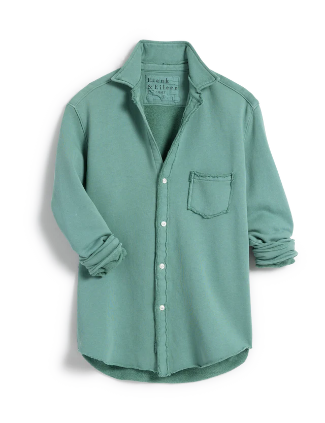 Eileen Relaxed Button Up Shirt Moss