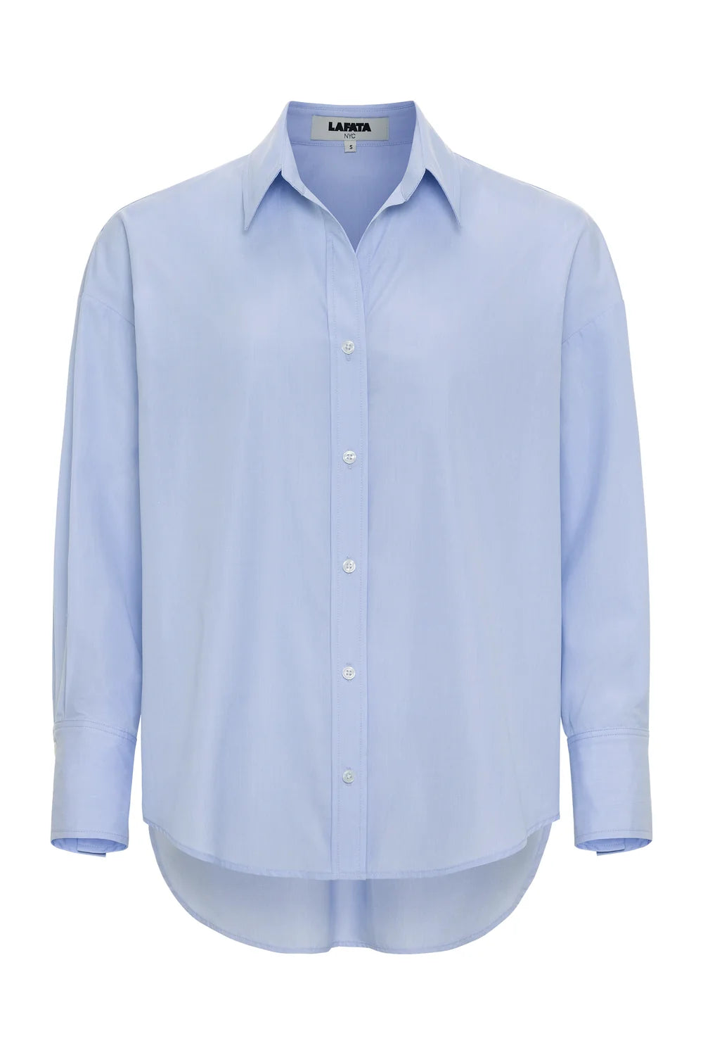 Frankie Oversized Menswear Shirt Light Blue