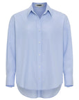Frankie Oversized Menswear Shirt Light Blue