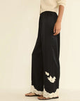 Lavon Pant Black with Candlelight Lace Pants - Trousers Doen 