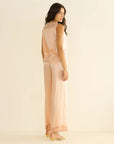 Viviane Top Peach Sorbet Tops - Blouses Doen 