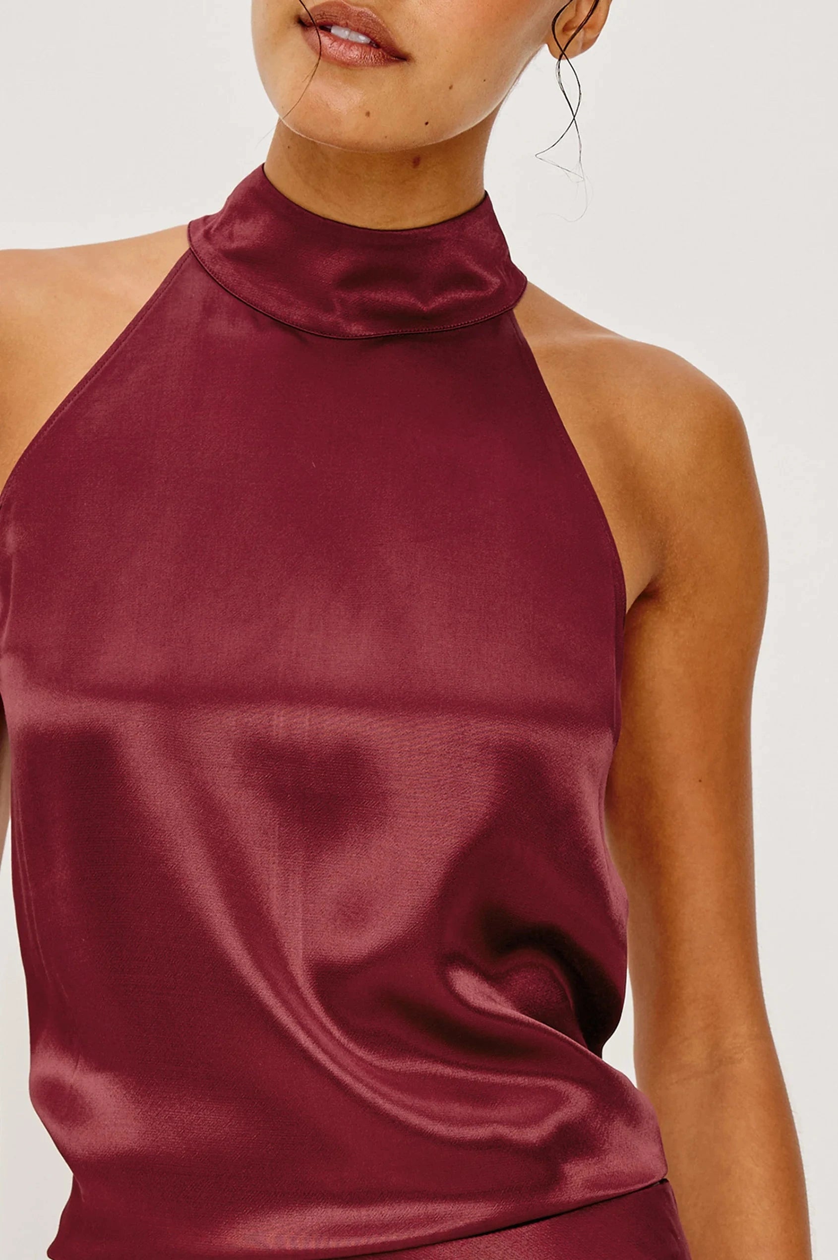 Leah Top Garnet Tops - Tanks Rails 