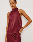 Leah Top Garnet Tops - Tanks Rails 
