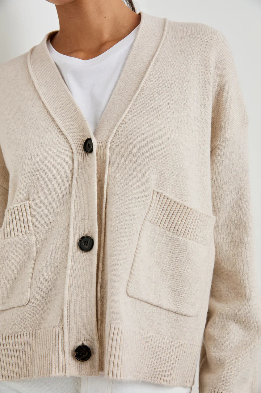 Lindi Oatmeal Sweater - Cardigans Rails 