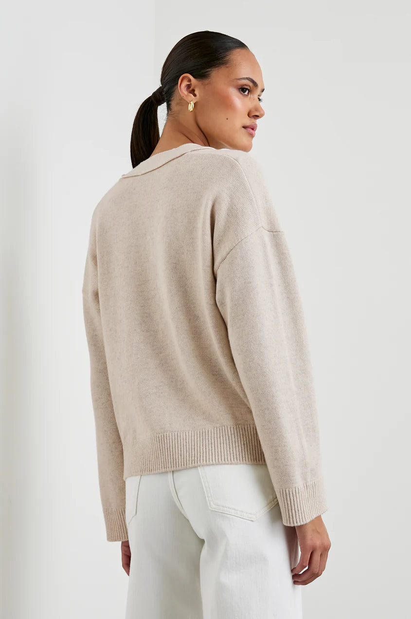 Lindi Oatmeal Sweater - Cardigans Rails 