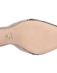 Lisa Western Suede Python Pointed Pump Espresso