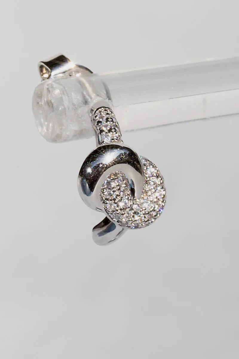 Love Knot Studs Silver Earrings Native Gem 