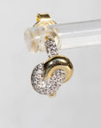 Love Knot Studs Gold and Silver Duo Earrings Native Gem 