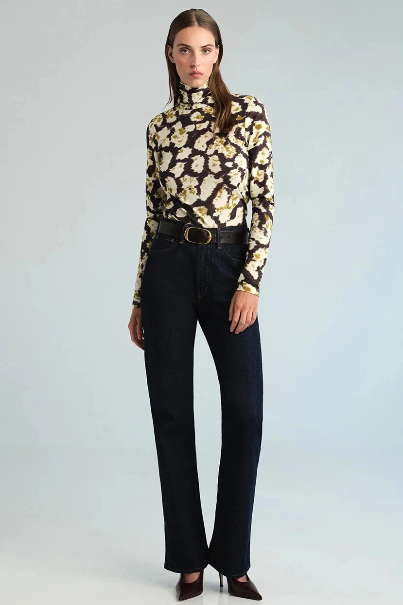 Piper Top Spotted Black Tops - Turtleneck Cara Cara 