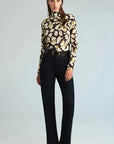 Piper Top Spotted Black Tops - Turtleneck Cara Cara 