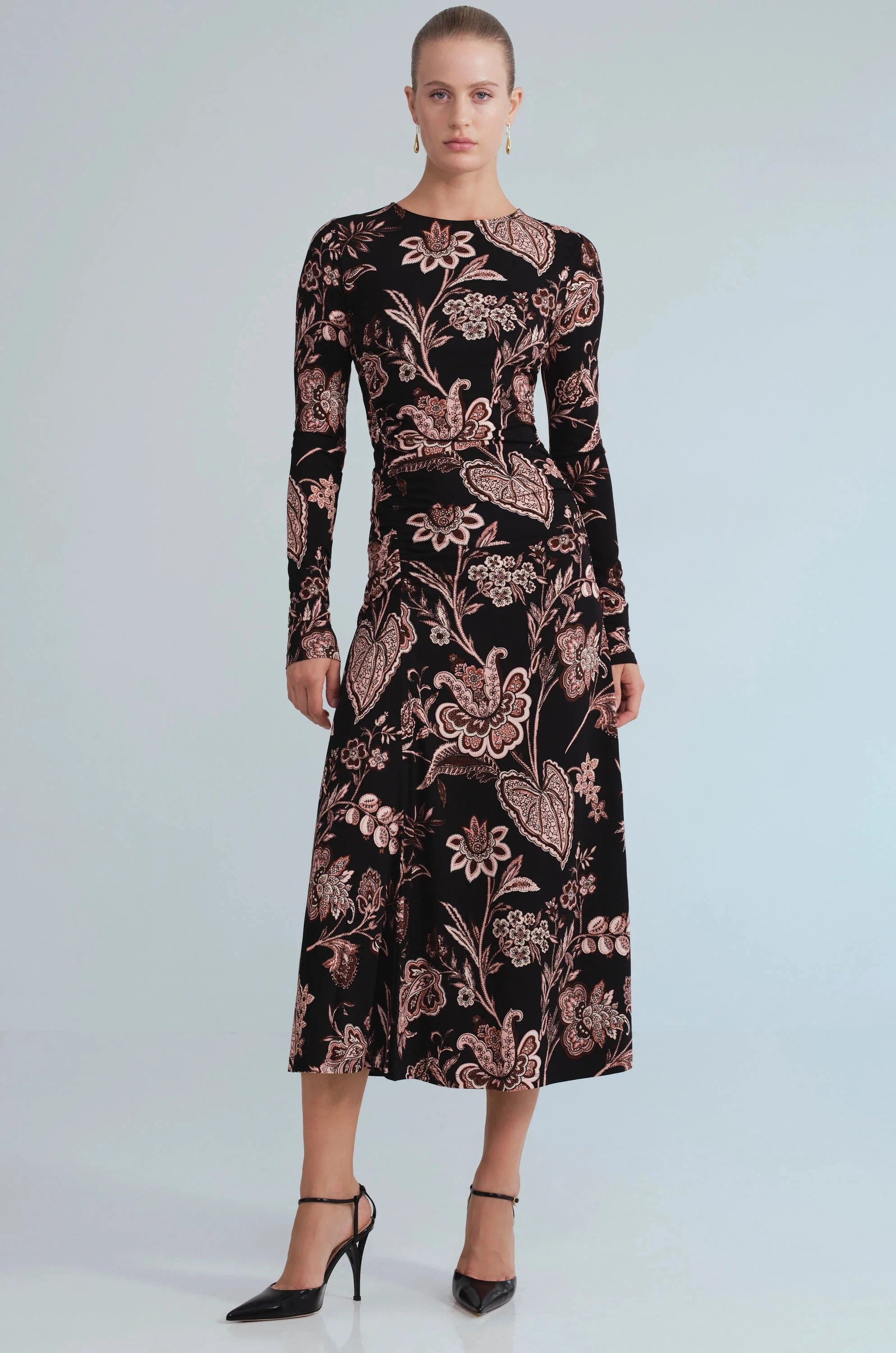 Piermond Dress Linden Bloom Black Dresses - Midi Cara Cara 