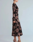 Piermond Dress Linden Bloom Black Dresses - Midi Cara Cara 