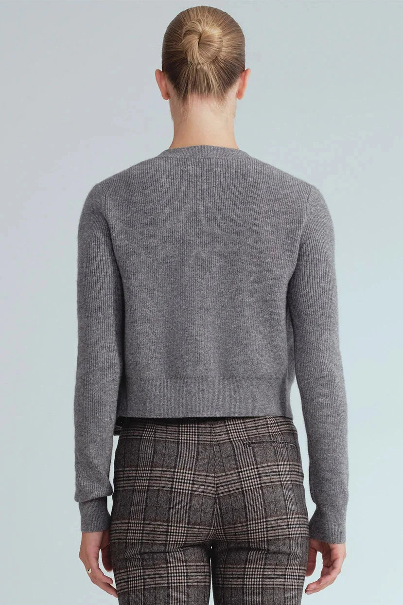 Ellery Cardigan Grey Heather Sweater - Cardigans Cara Cara 
