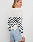 Louise Sweater Wave Stripe Sweater - Crewneck Rails 