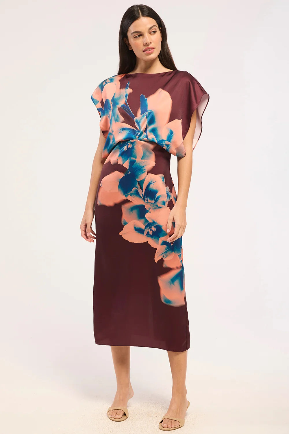 Lenny Dress Cerulean Orchid