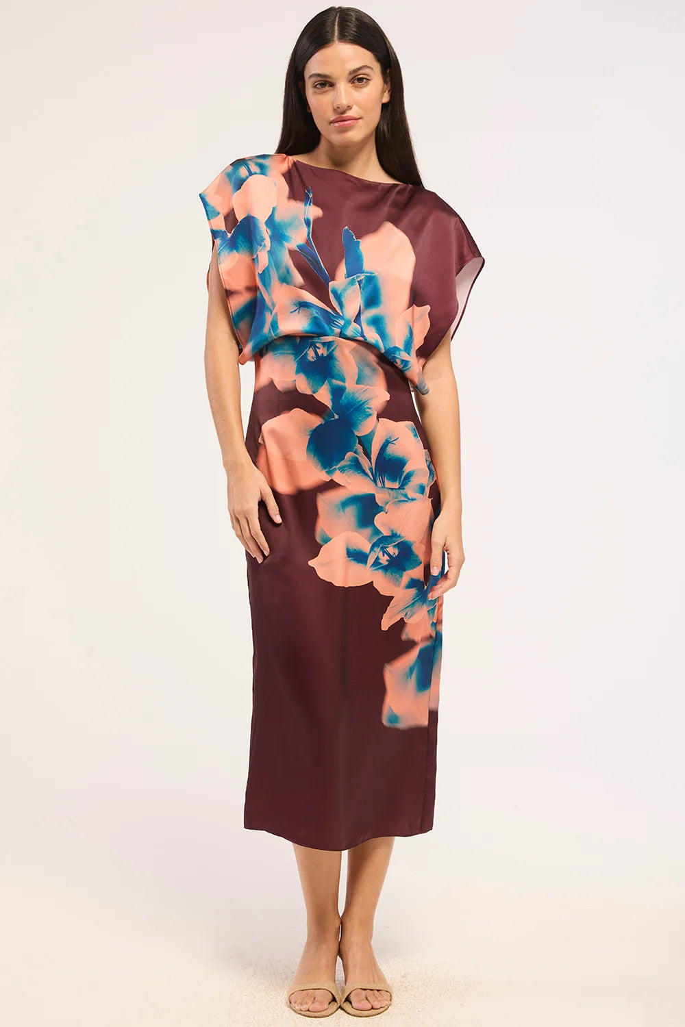 Lenny Dress Cerulean Orchid