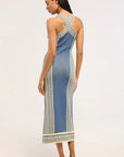 Odessa Dress Aegean Geometry Blue