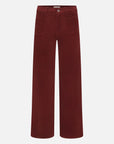 Le Slim Palazzo Modernist Pocket Corduroy Wine Pants - Trousers Frame 