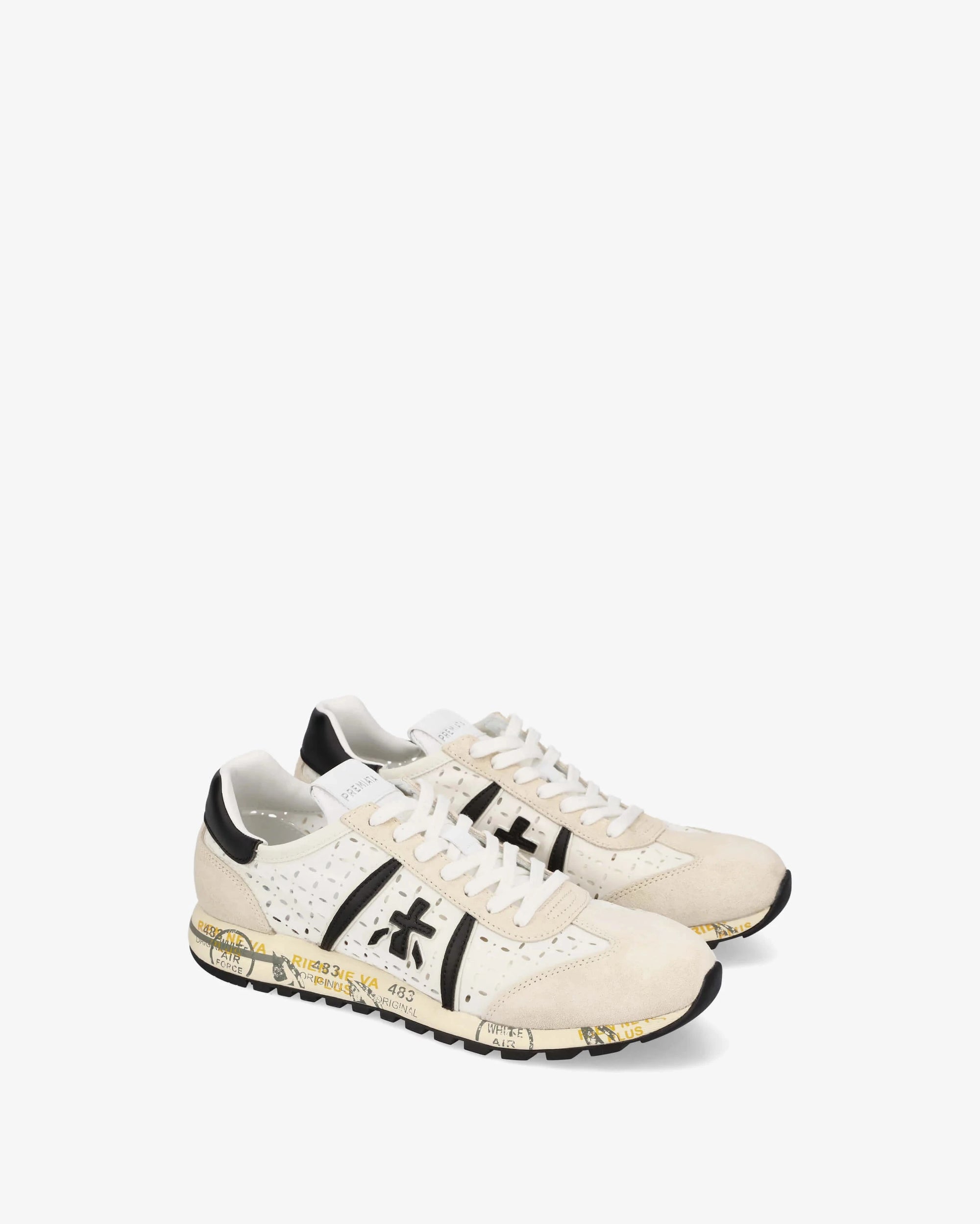 Lucy D 7413 White/ Black Sneakers Premiata 