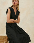 Lucia Dress Black Eyelet Dresses - Midi Rails 