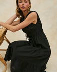 Lucia Dress Black Eyelet Dresses - Midi Rails 