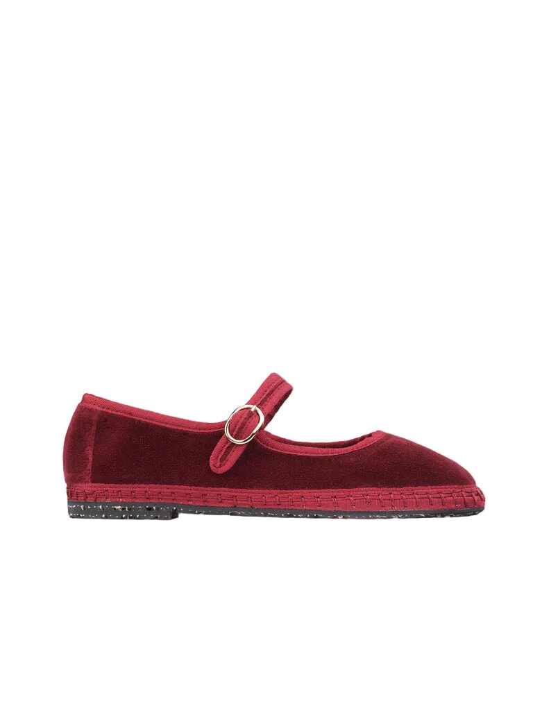 Lucrecia Granate Flats - Ballet Flabelus 