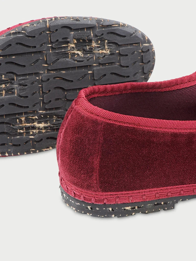 Lucrecia Granate Flats - Ballet Flabelus 