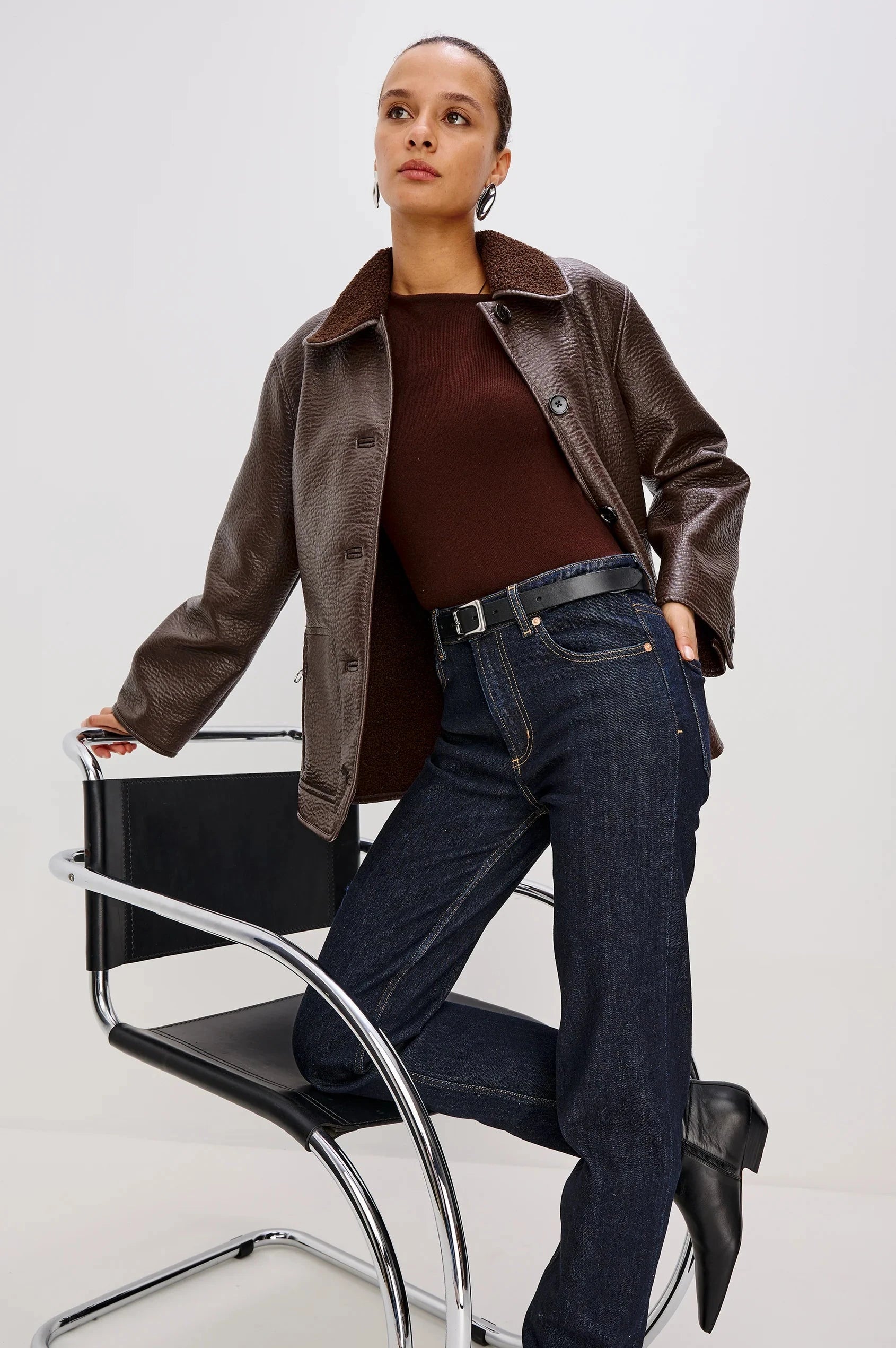 Luis Jacket Walnut Outerwear - Longsleeve Rails 