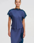 Luna Top Ash Blue Tops - Blouses A.L.C 