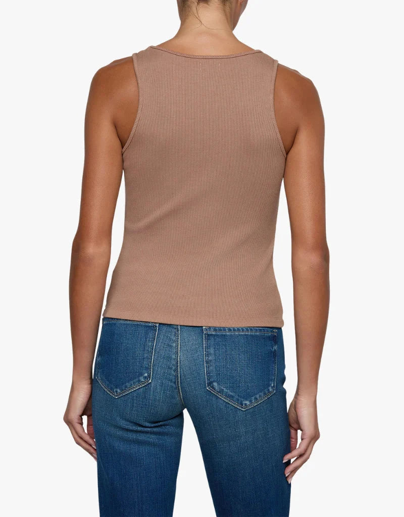 Adira Scoop Tank Hazelnut Tops - Tanks L'Agence 