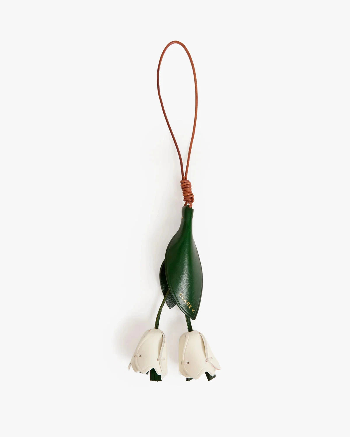 La Fleur Fob Evergreen Cream Bag Charms Clare V. 