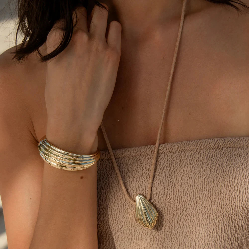 La Sirena Cuff Bracelet Gold Bracelets Thatch 