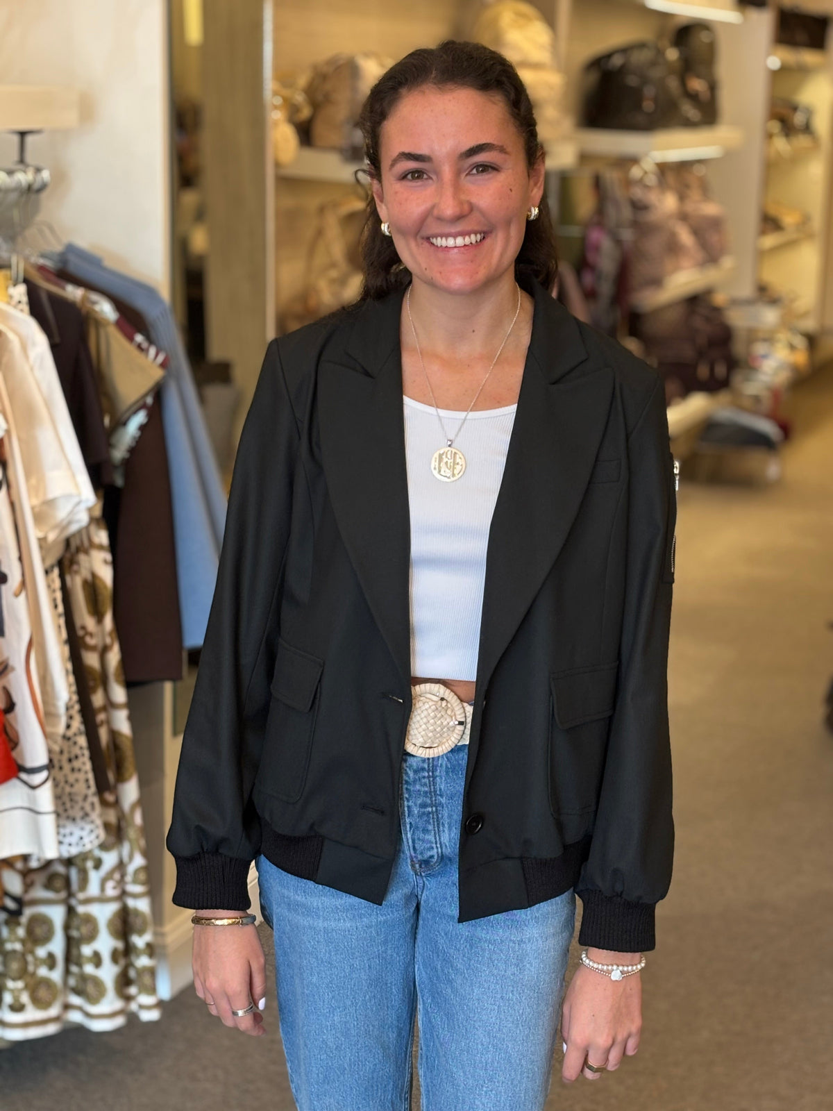Luxe Utility Blazer Black Jackets - Blazers Lafata 