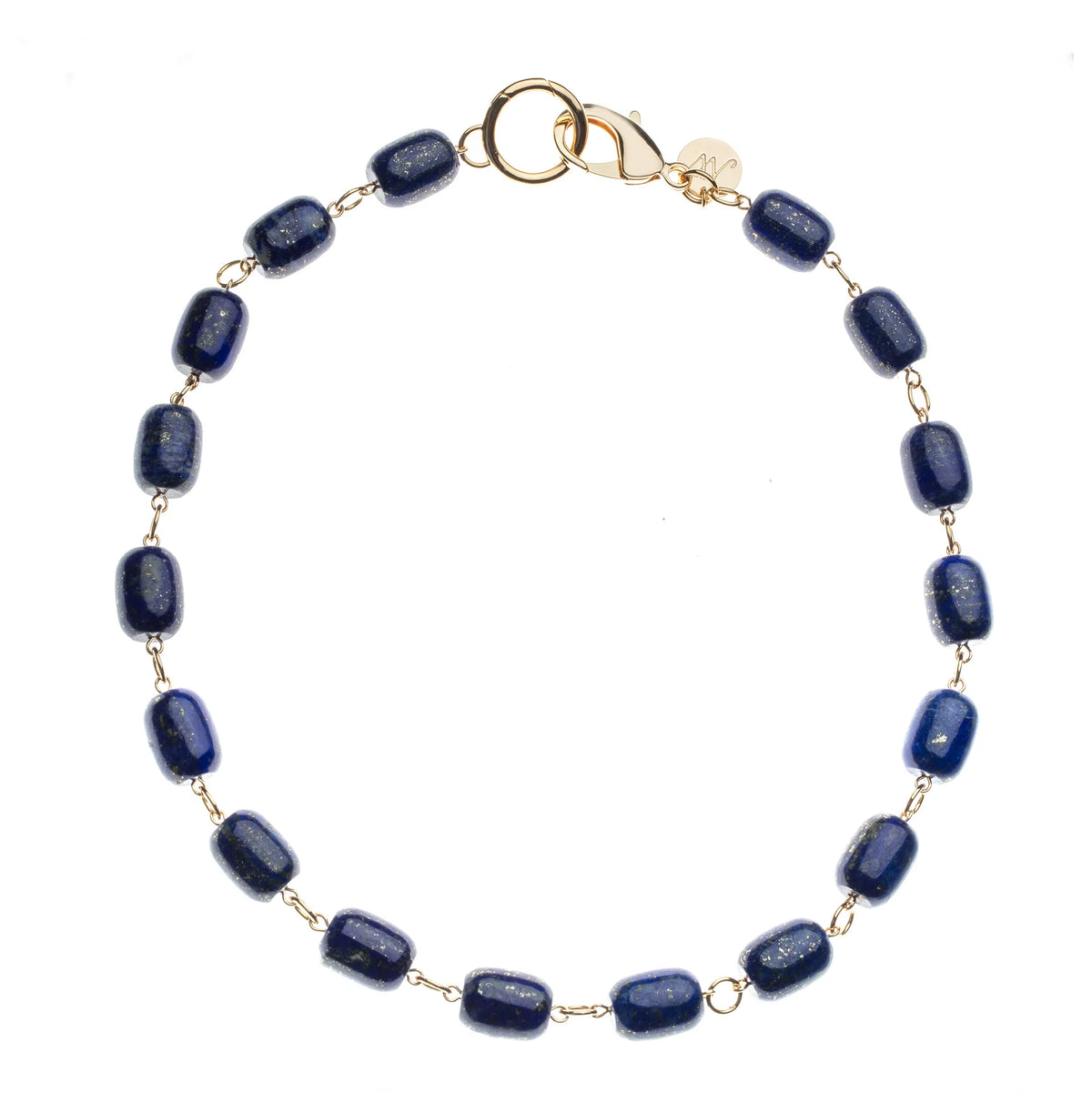 Chunky Lapis Lariat Necklace