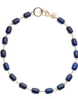 Chunky Lapis Lariat Necklace