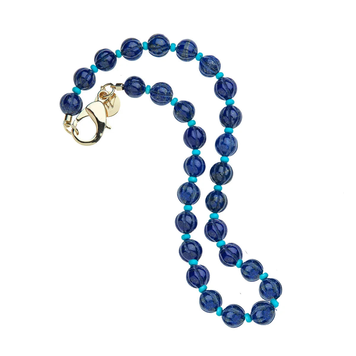 Pumpkin Bead Necklace Lapis Necklaces Jane Win 