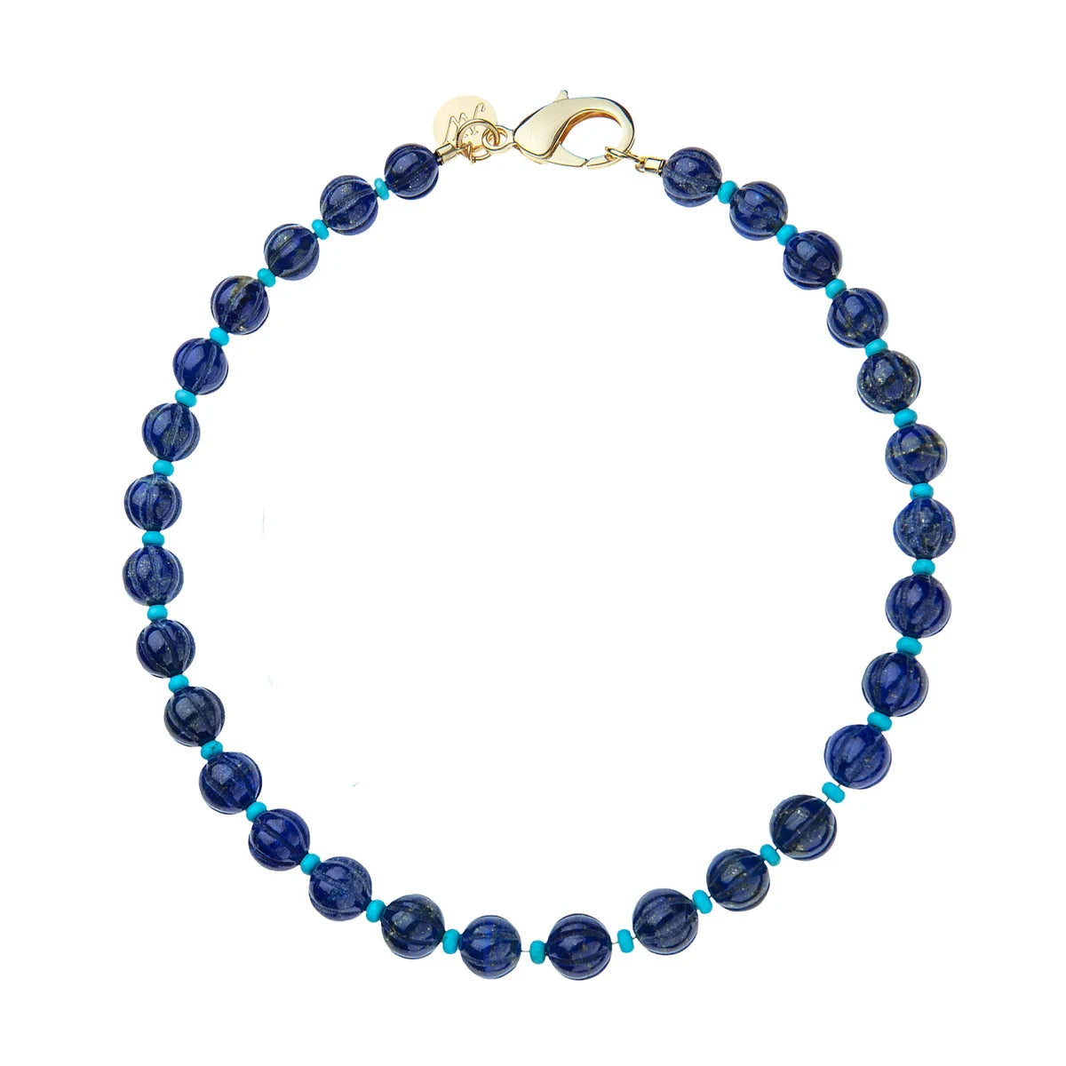 Pumpkin Bead Necklace Lapis Necklaces Jane Win 