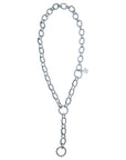 Lariat Multi-Style Chunky Chain in Silver Necklaces Jane Win 