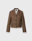 Lawrence Striped Blazer Tan Multi Stripe Jackets - Blazers rag & bone 