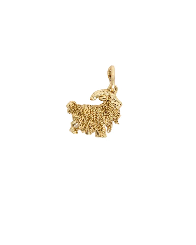 Le Goat Charm Vintage Gold