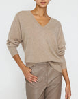 Leia Vee Sweater Earthen Melange Sweater - V-Neck Brochu Walker 