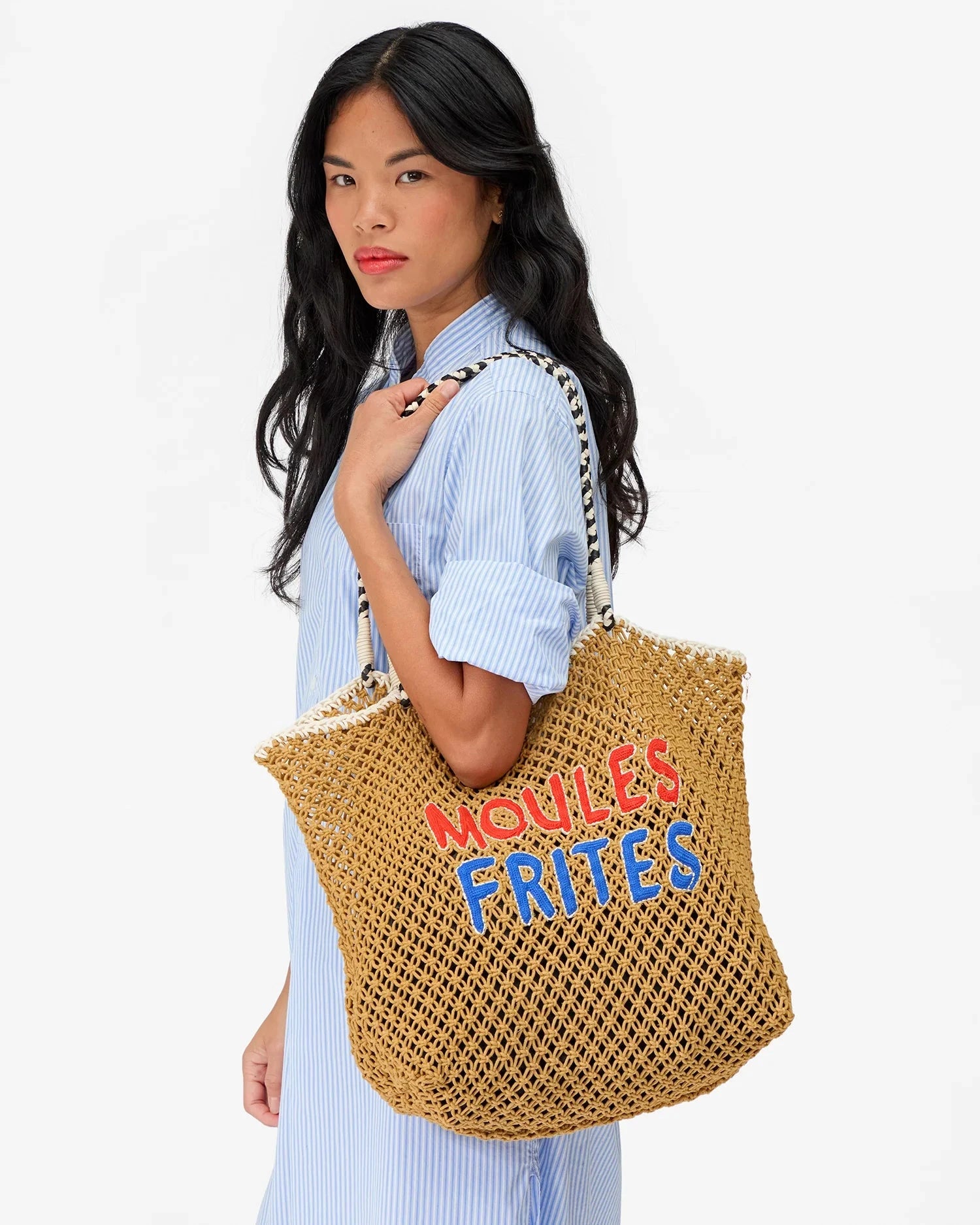 Lete Tote Moules Frites Tan Tote & Satchel Clare V. 