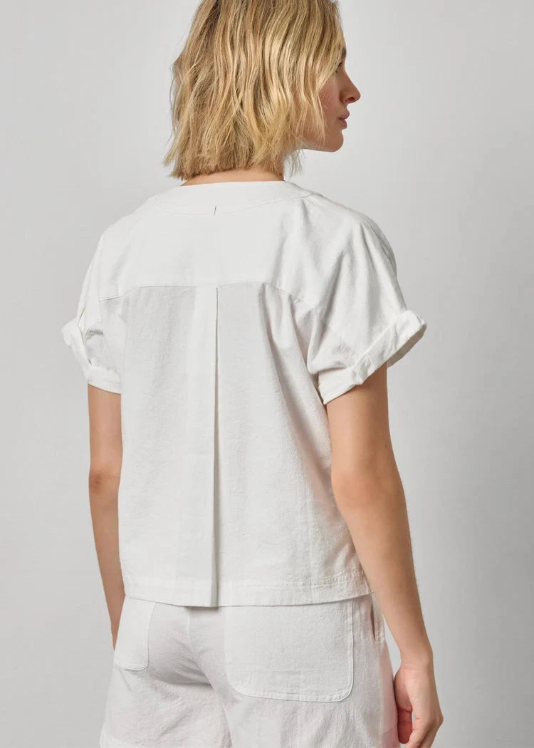 Boxy Popover Dolman Top White Tops - Blouses Lilla P 